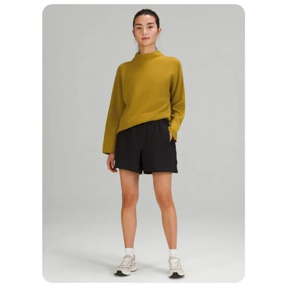 Lululemon Boxy Cotton-Blend Sweater in Auric Gold sz XL/XXL - Picture 4 of 9